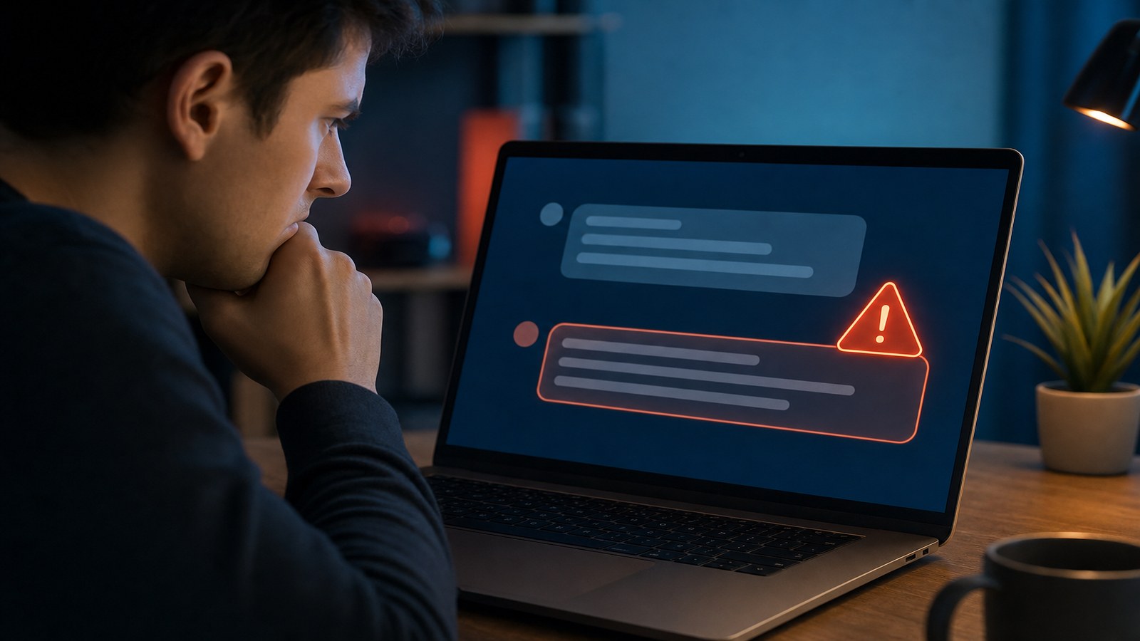 Utilisateur vérifiant une réponse générée par une intelligence artificielle
