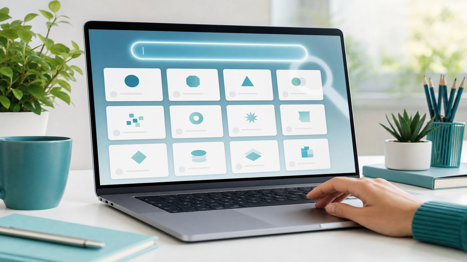 Utilisateur recherchant un outil d'intelligence artificielle dans un annuaire
