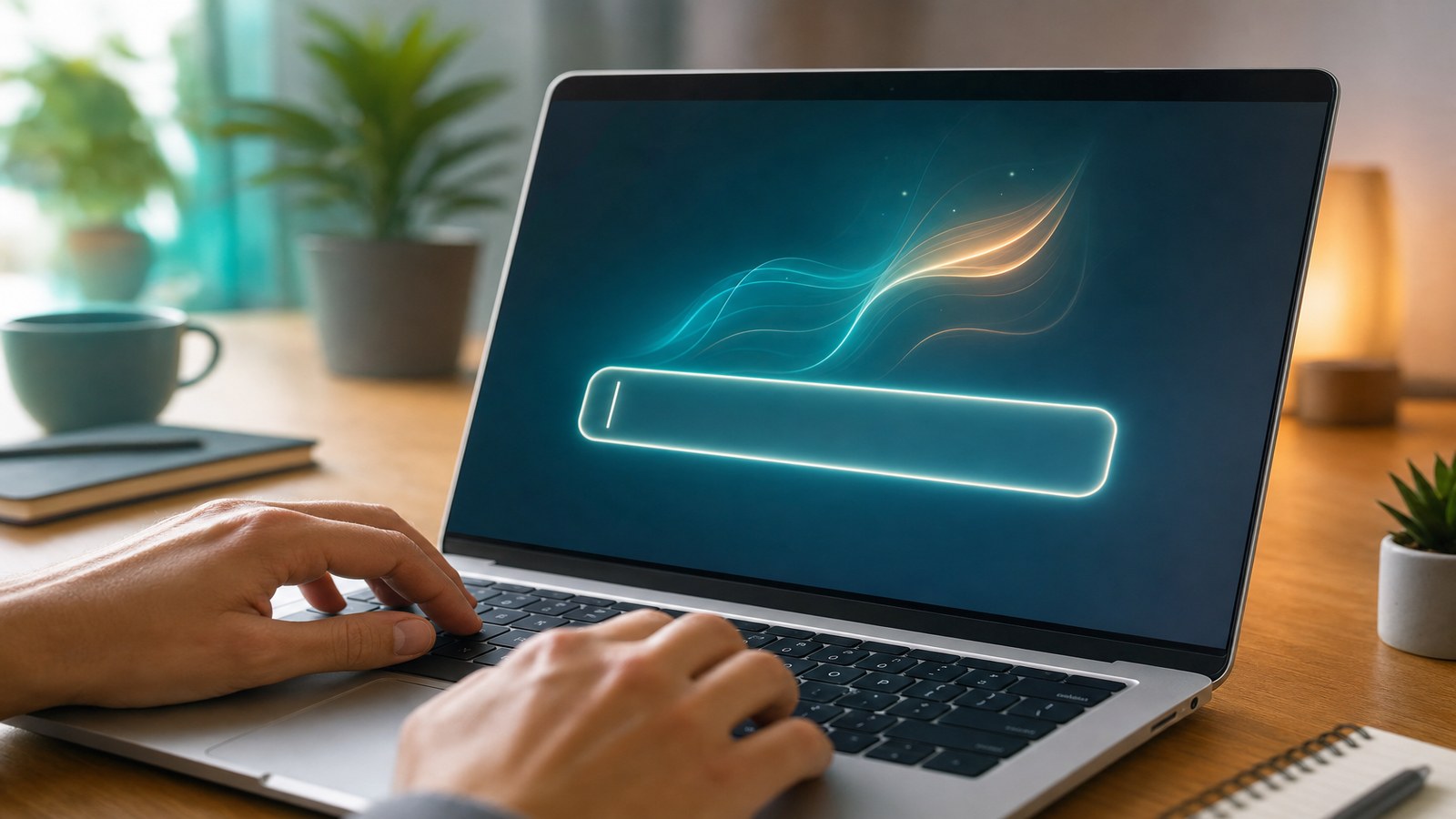 Personne rédigeant une instruction pour communiquer avec une intelligence artificielle